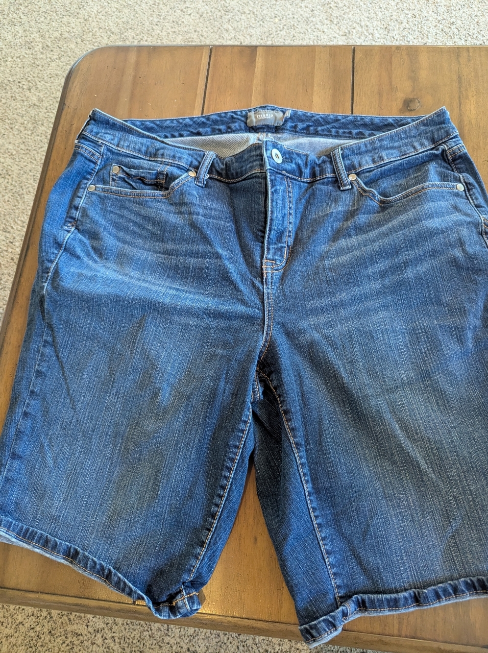 torrid Dark Blue Denim Shorts
